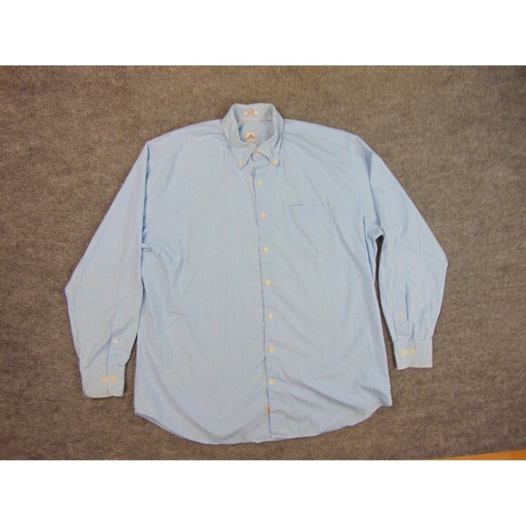 Peter Millar Crown Finish Shirt‎ Mens XL Blue White Check - Picture 3 of 8